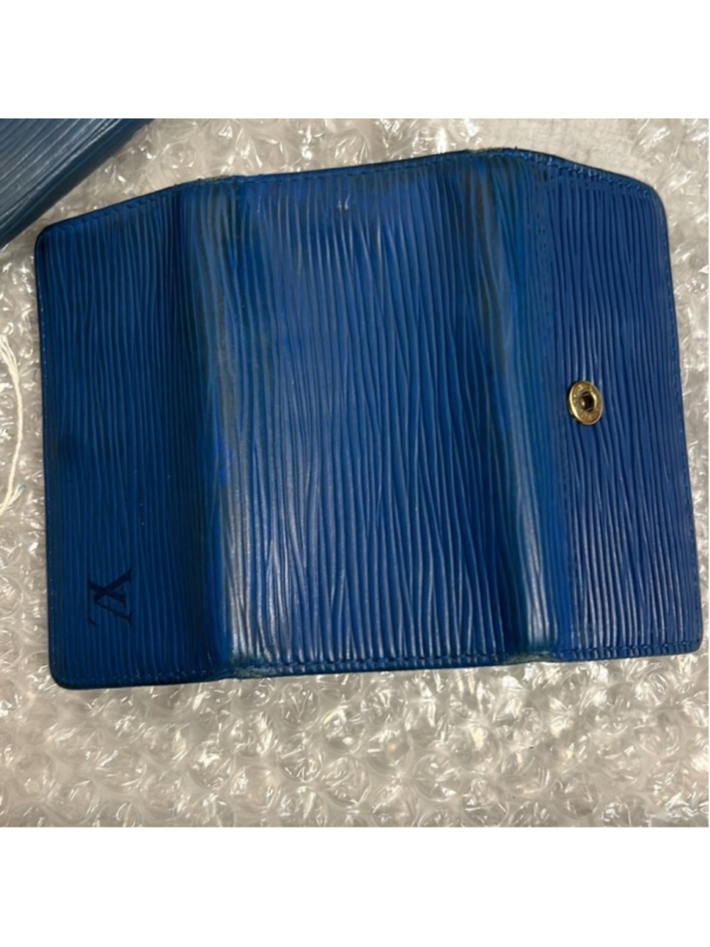 Louis Vuitton Blue Epi Leather Wallet & Key Holder Set with Box and Dustbag - Picture 14 of 14
